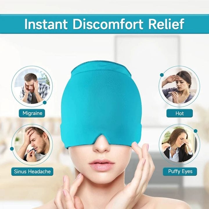 Migrain , head ache relief gel cap  (Migrain hat)
