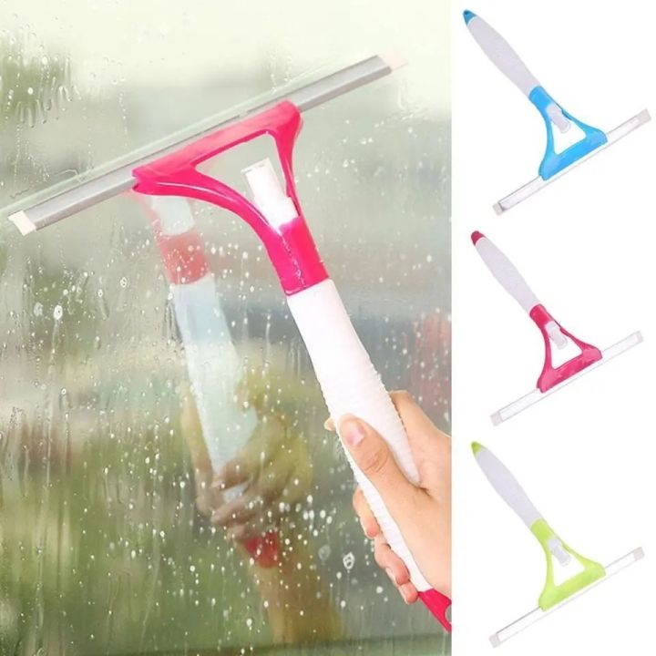 Good quality  Glass wiper  With spray bottle