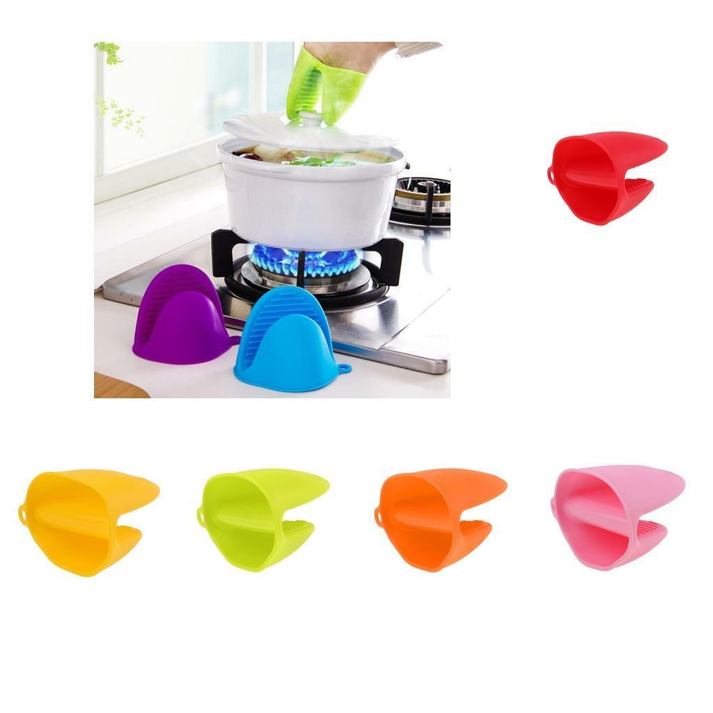 *2 PCs silicone heat resistant gloves