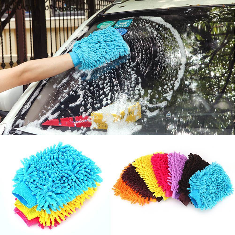 Microfiber wash gloves