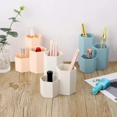 Hexagonal pen holder