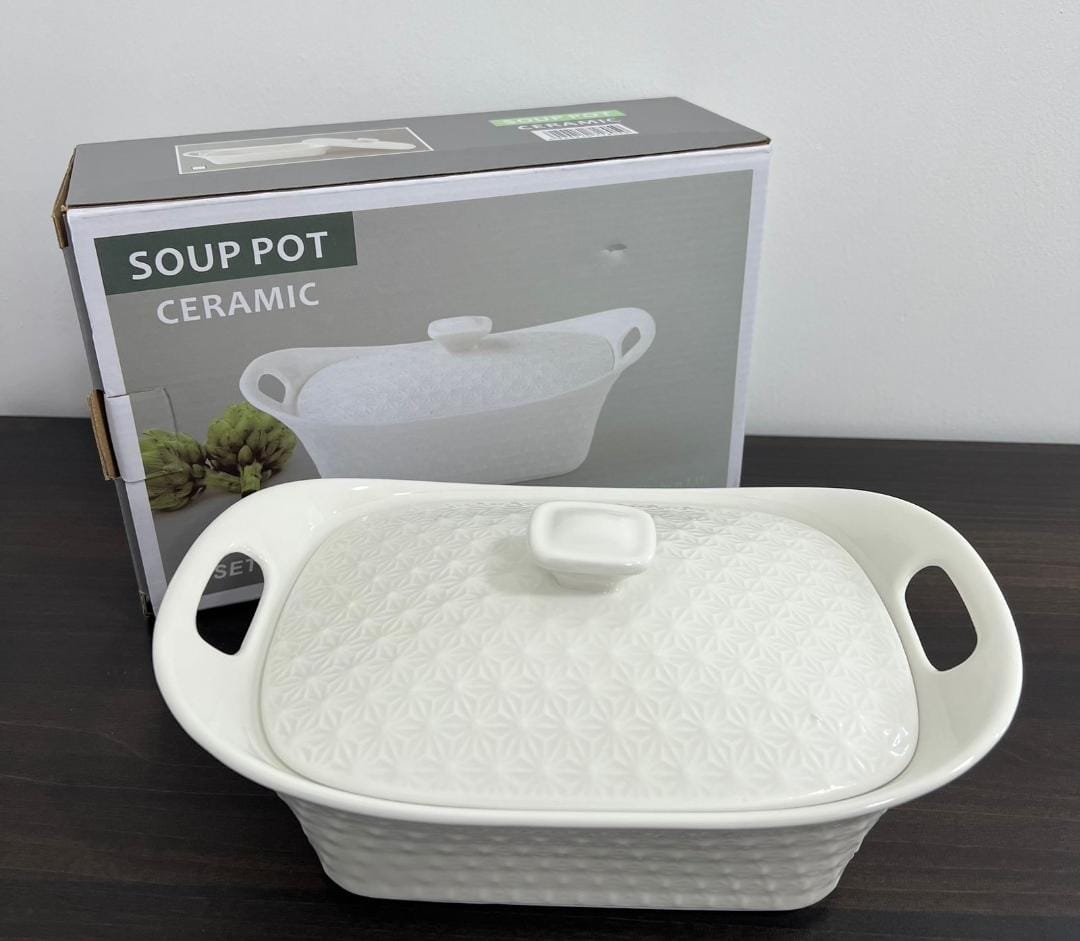 Ceramic Soup pot rectangle