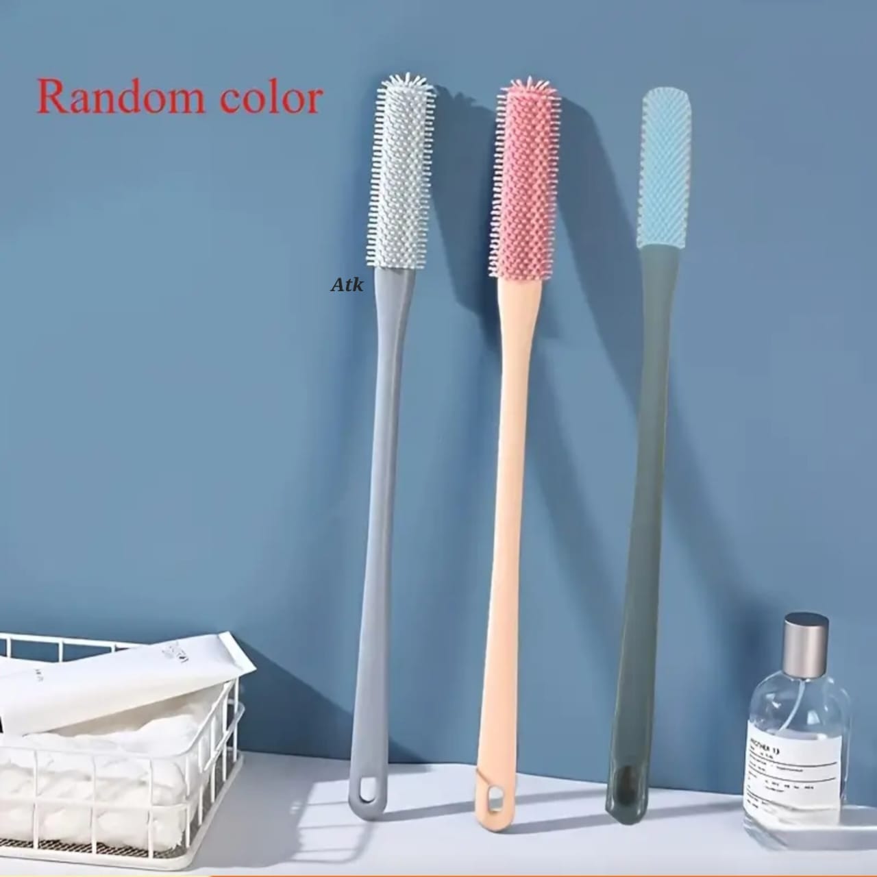 Long Handle Soft Silicone Foot Brush & Food Cleaner